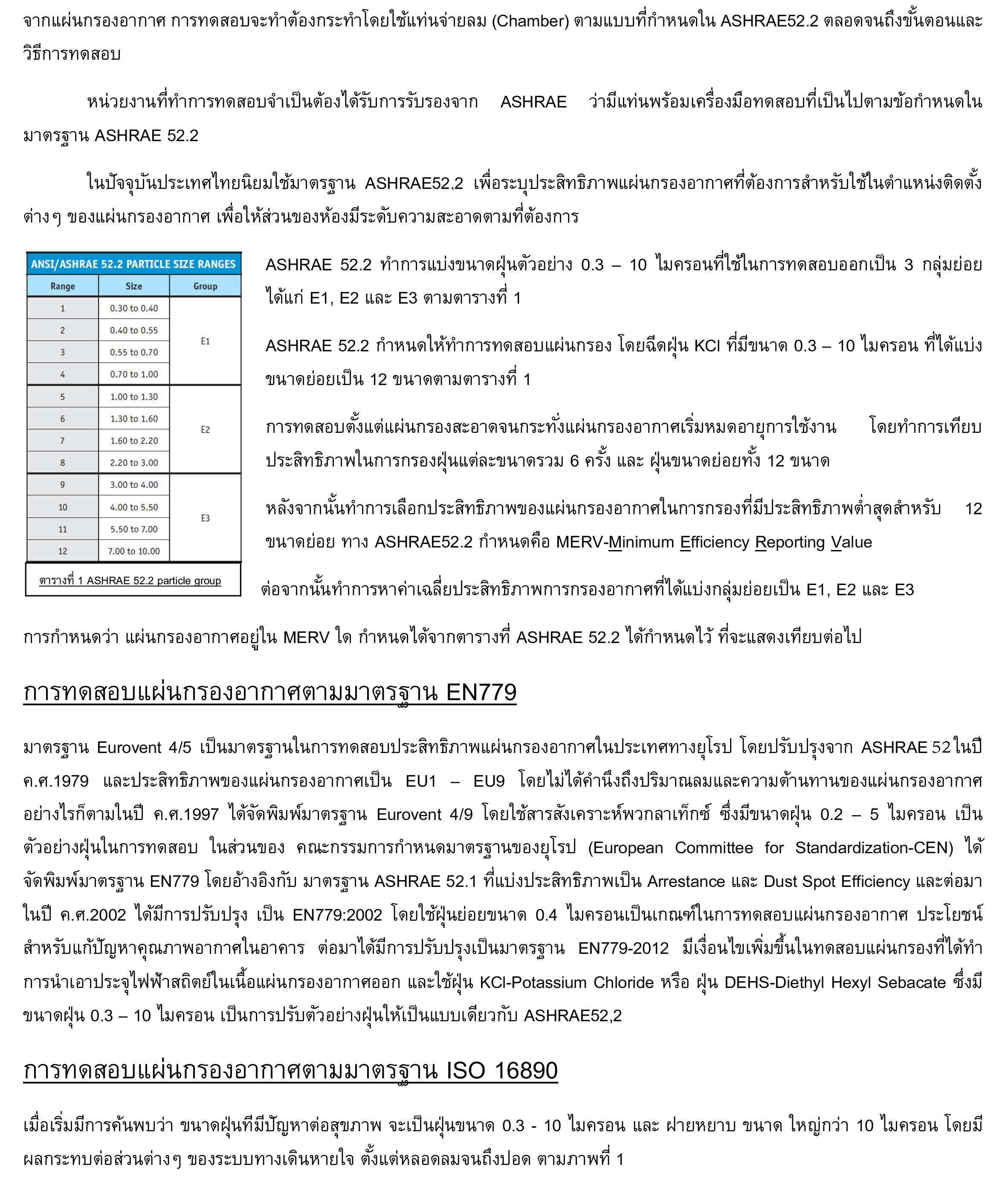 EN779 ASHRAE522 ISO16890 Page 2